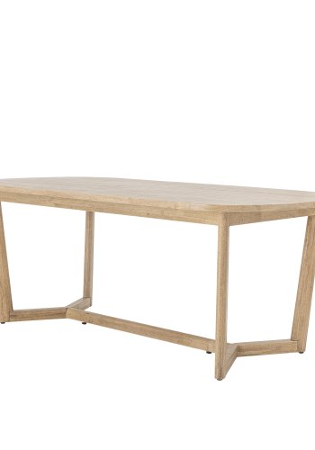 CREATIVE COLLECTION Serrone Spisebord, Natur, Gummitr