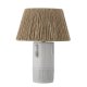 BLOOMINGVILLE Rama bordlampe - jute og hvid stentj