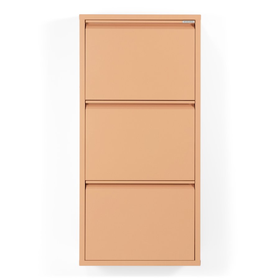 SPINDER DESIGN BILLY 3 skoskab, m. 3 lger - clay terra stl