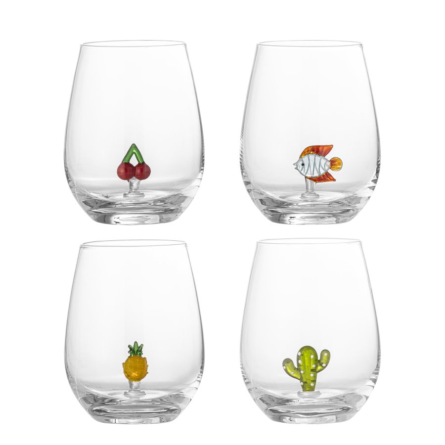 BLOOMINGVILLE Misa Drikkeglas, Multipak, Klar, Glas