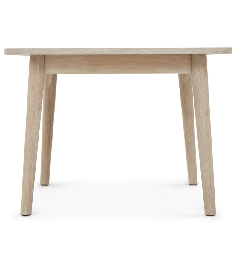 Nyborg sofabord, kvadratisk - hvidolieret egetrsfinér og tr (70x70)