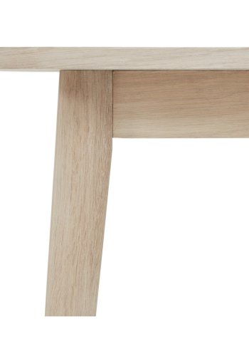 Nyborg sofabord, kvadratisk - hvidolieret egetrsfinér og tr (70x70)