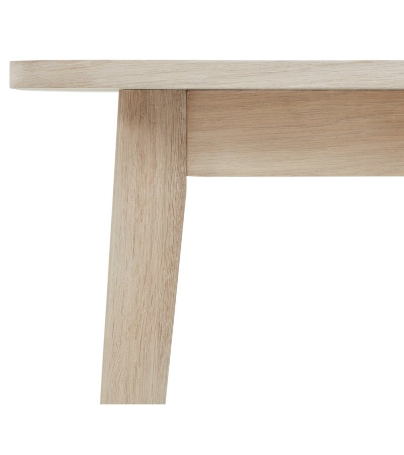 Nyborg sofabord, kvadratisk - hvidolieret egetrsfinér og tr (70x70)