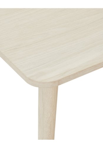 Nyborg sofabord, kvadratisk - hvidolieret egetrsfinér og tr (90x90)