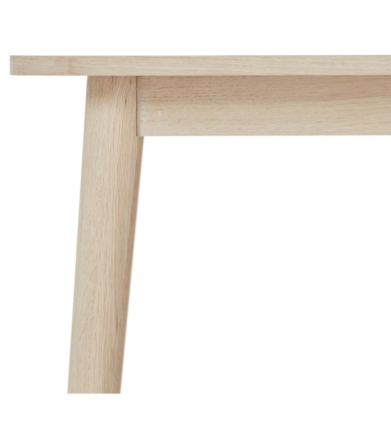 Nyborg sofabord, kvadratisk - hvidolieret egetrsfinér og tr (90x90)