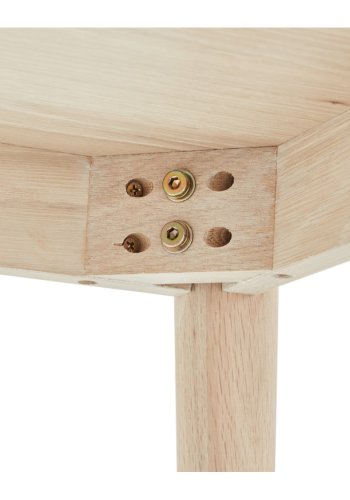 Nyborg sofabord, kvadratisk - hvidolieret egetrsfinér og tr (90x90)