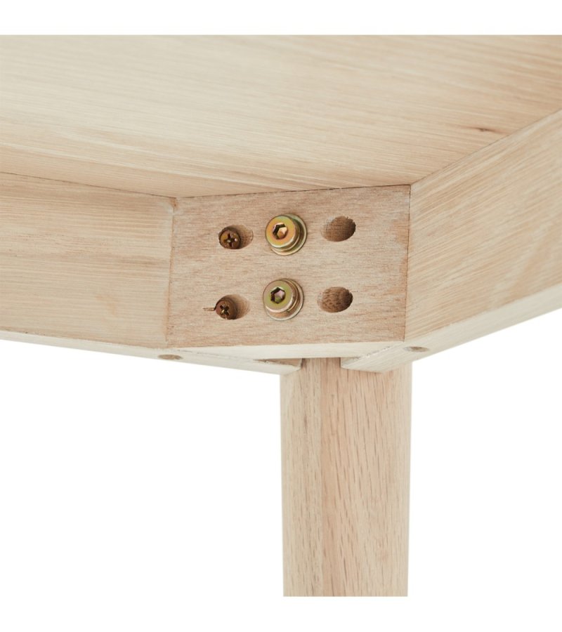 Nyborg sofabord, kvadratisk - hvidolieret egetrsfinér og tr (90x90)