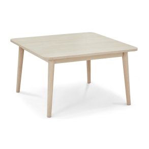 Nyborg sofabord, kvadratisk - hvidolieret egetrsfinér og tr (90x90)