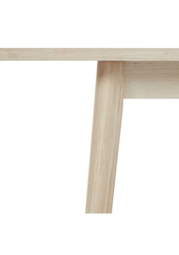 Nyborg spisebord, m. 2 tillgsplader - hvidolieret egetrsfinér og tr (100x200(300))