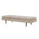 BLOOMINGVILLE Pione daybed - natur polyester og brun gummitr (198x77)