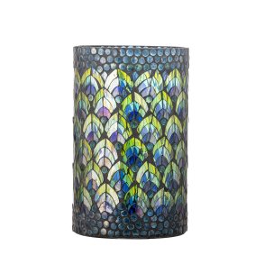 CREATIVE COLLECTION Kali Fyrfadsstage, Bl, Glas