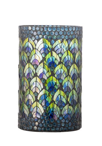 CREATIVE COLLECTION Kali Fyrfadsstage, Bl, Glas