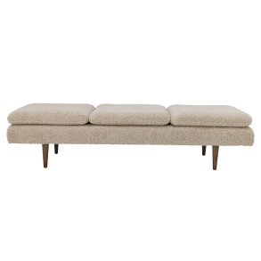 BLOOMINGVILLE Pione daybed - natur polyester og brun gummitr (198x77)
