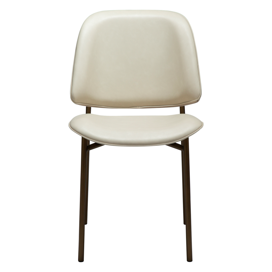 DANFORM OHMY spisebordsstol - matteret mandel kunstlder og antik messing stl