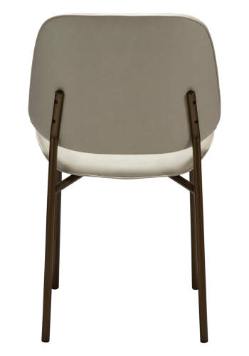 DANFORM OHMY spisebordsstol - matteret mandel kunstlder og antik messing stl