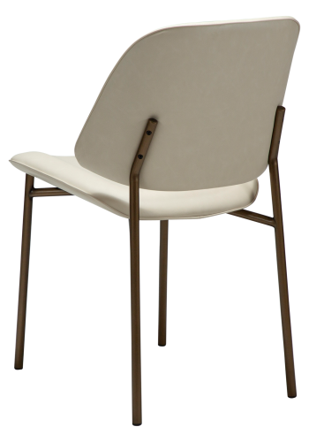 DANFORM OHMY spisebordsstol - matteret mandel kunstlder og antik messing stl