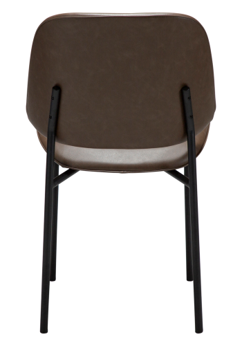 DANFORM OHMY spisebordsstol - Major brun kunstlder og sort stl