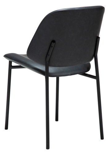 DANFORM OHMY spisebordsstol - Ravn sort kunstlder og sort stl