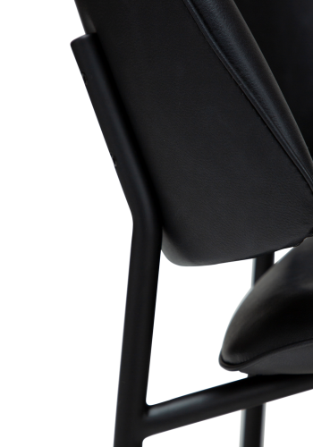 DANFORM OHMY spisebordsstol - Ravn sort kunstlder og sort stl