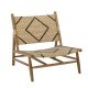 CREATIVE COLLECTION Lennox loungestol - natur/sort rattan og natur teaktr