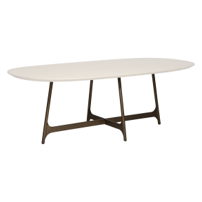 DAN-FORM OOID Bordben Antik messing