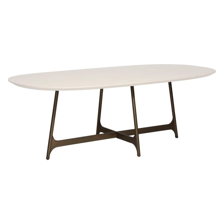 DAN-FORM OOID Bordben Antik messing