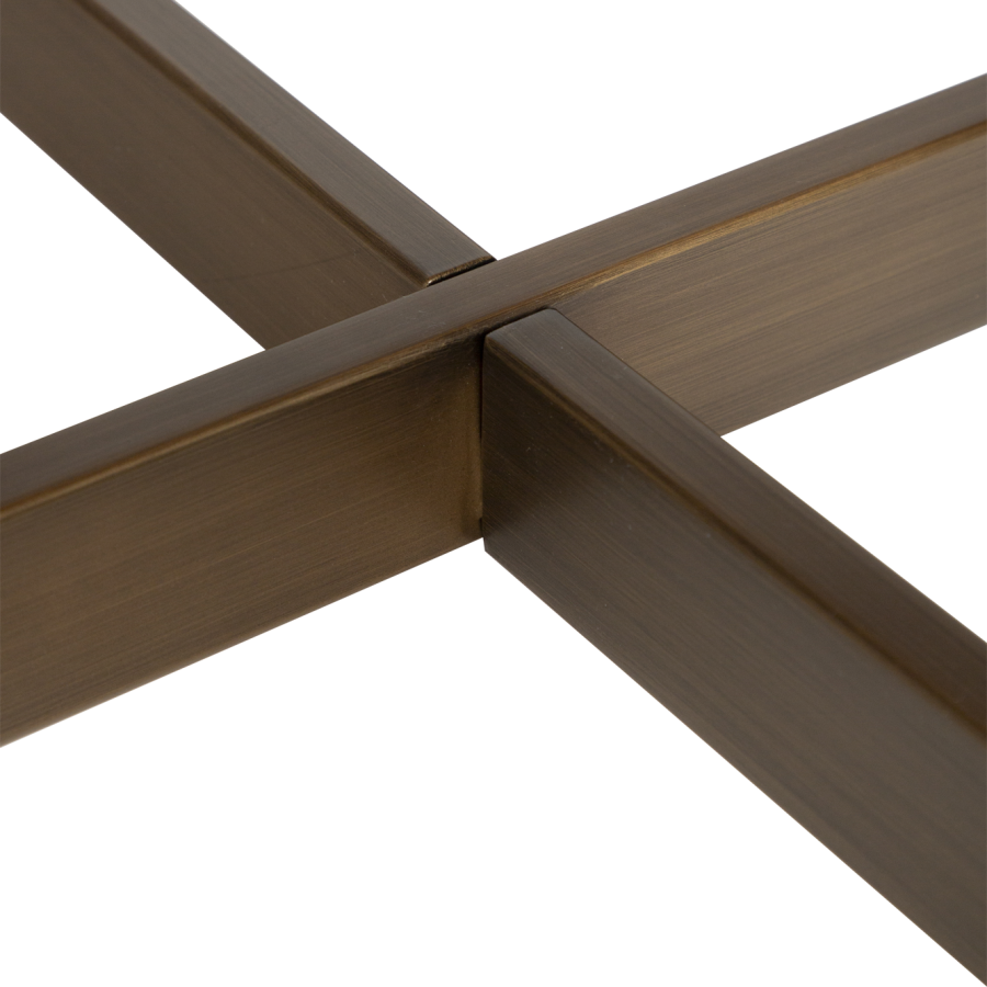 DAN-FORM OOID Bordben Antik messing