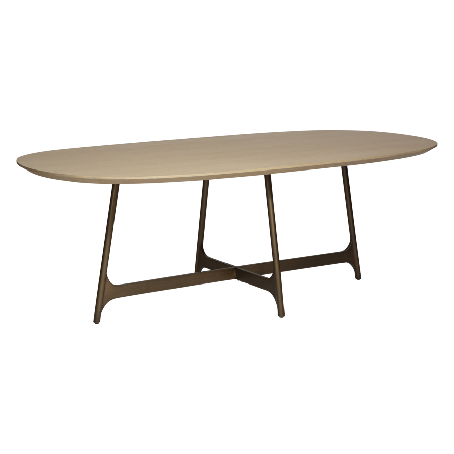 DAN-FORM OOID Bordben Antik messing