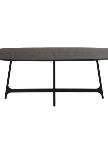 DAN-FORM OOID Spisebord Sortbejdset ask