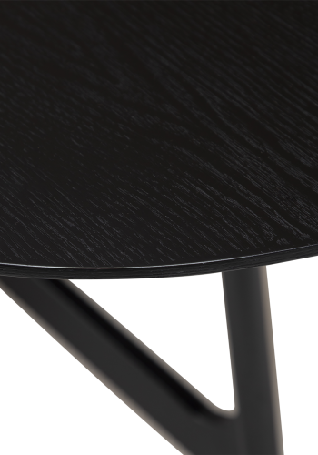 DAN-FORM OOID Spisebord Sortbejdset ask