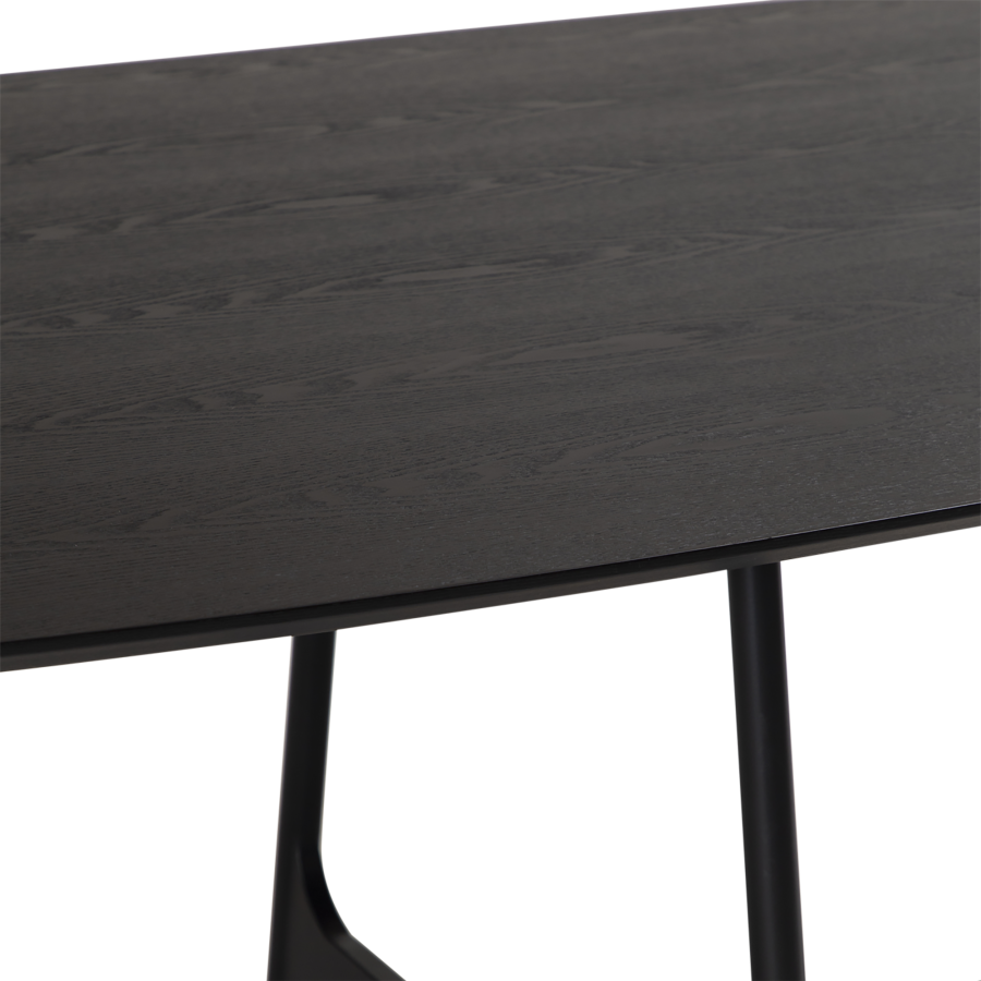 DAN-FORM OOID Spisebord Sortbejdset ask