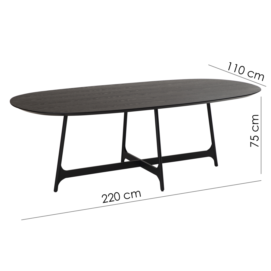 DAN-FORM OOID Spisebord Valnddefiner