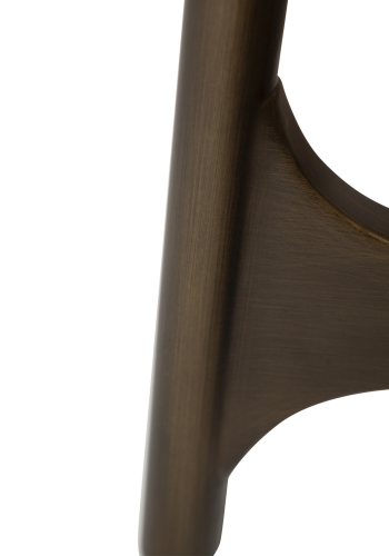 DAN-FORM OOID Bordben Antik messing