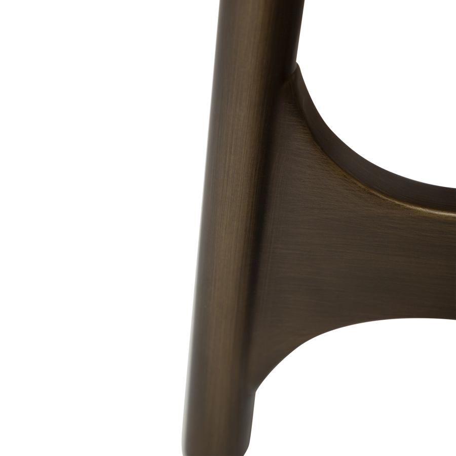 DAN-FORM OOID Bordben Antik messing