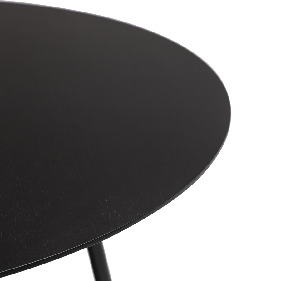 DAN-FORM OOID Spisebord Sortbejdset ask