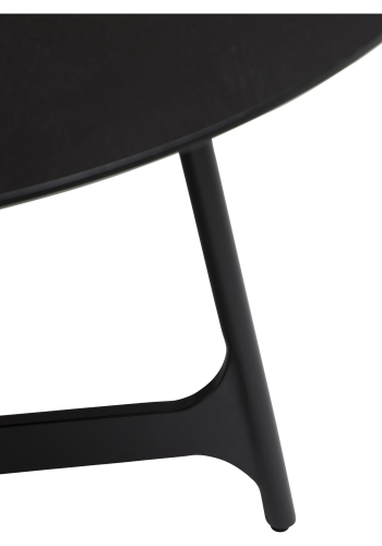 DAN-FORM OOID Spisebord Sortbejdset ask