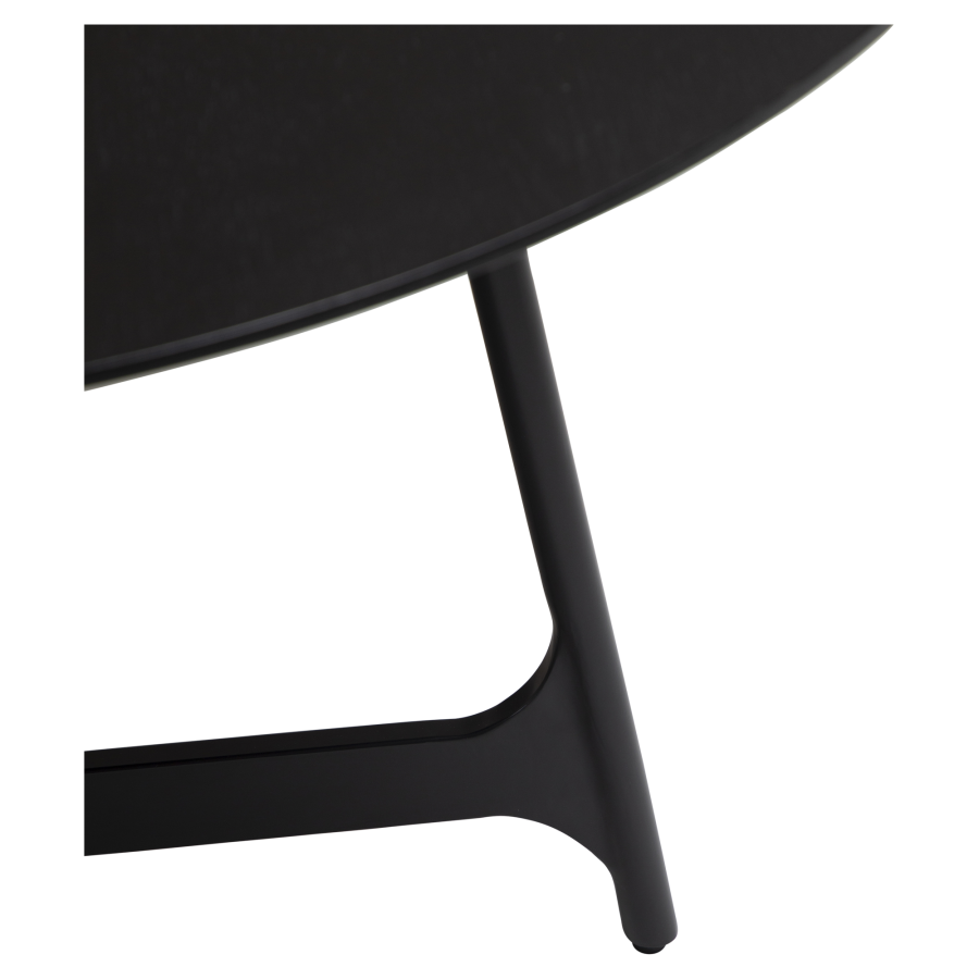 DAN-FORM OOID Spisebord Sortbejdset ask