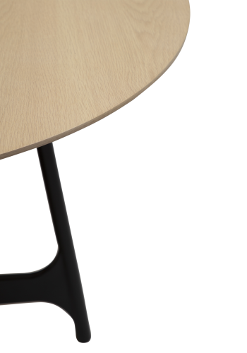 DAN-FORM OOID Spisebord Hvidkalket egetrsfiner