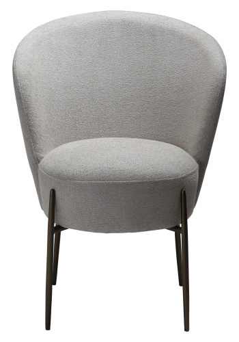 DAN-FORM ORBIT Stol Cashmere bouclé stof m. sorte metal ben