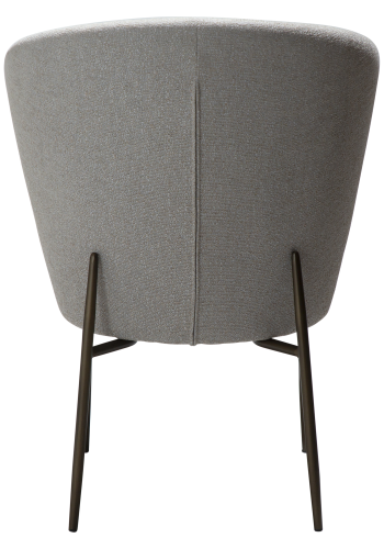 DAN-FORM ORBIT Stol Cashmere bouclé stof m. sorte metal ben