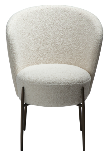 DAN-FORM ORBIT Stol Due RPES bouclé m. antikke messing ben