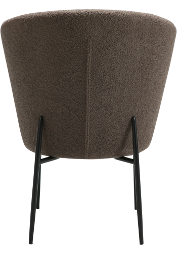 DANFORM Orbit spisebordsstol - Major brun RPES boucléstof og sort stl