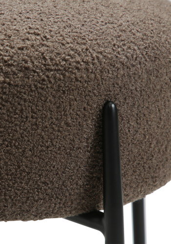 DANFORM Orbit spisebordsstol - Major brun RPES boucléstof og sort stl