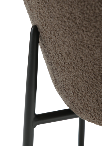 DANFORM Orbit spisebordsstol - Major brun RPES boucléstof og sort stl