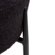 DANFORM Orbit spisebordsstol - Obsidian sort RPES boucléstof m. glimmer og sort stl