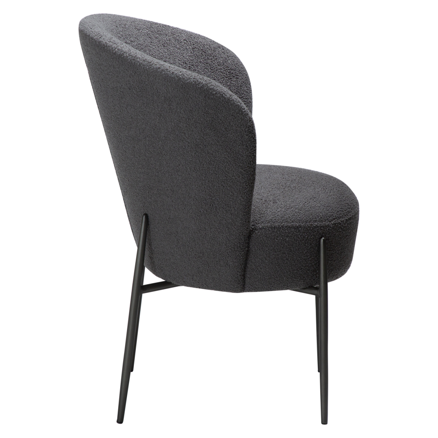 DAN-FORM ORBIT Stol Sten RPES bouclé m. antikke tin ben