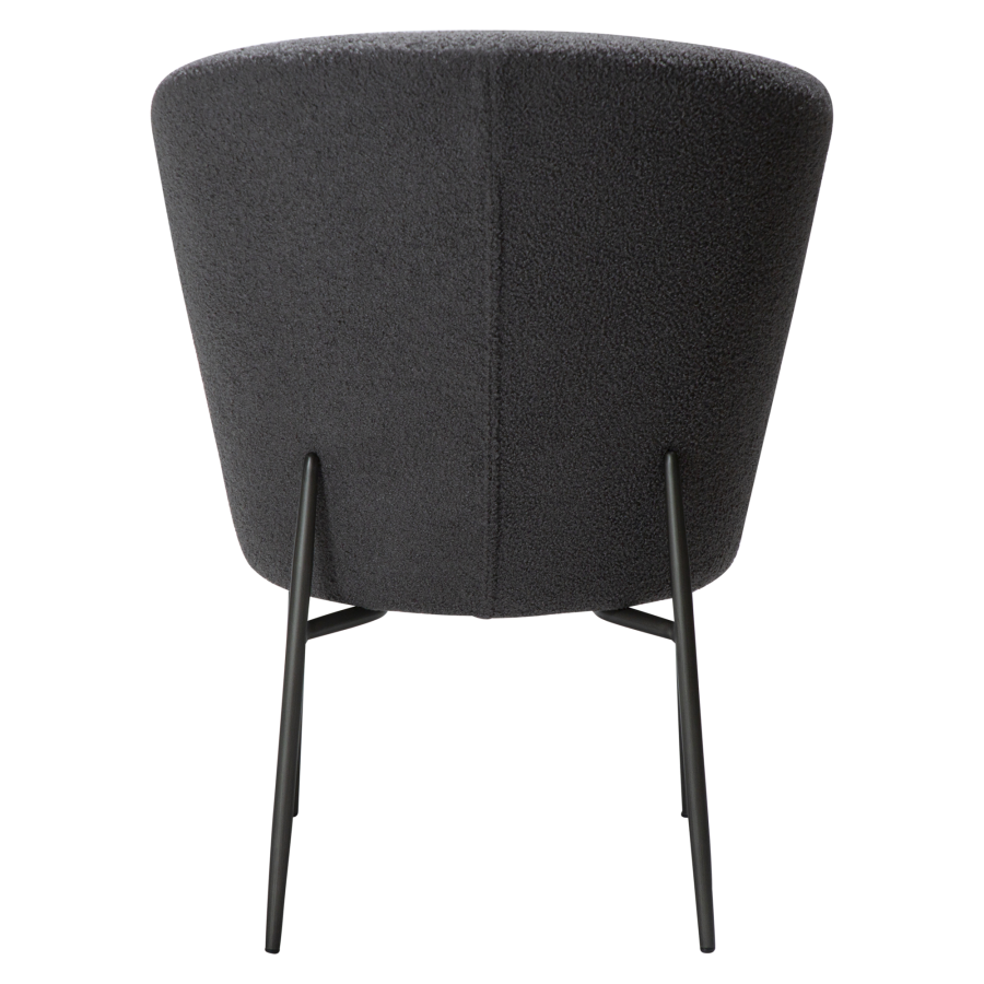 DAN-FORM ORBIT Stol Sten RPES bouclé m. antikke tin ben