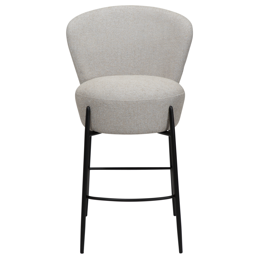 DAN-FORM ORBIT Bordskammel Cashmere bouclé stof m. sorte metal ben