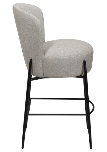 DAN-FORM ORBIT Bordskammel Cashmere bouclé stof m. sorte metal ben