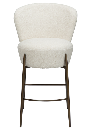 DAN-FORM ORBIT Bordskammel Dove RPES bouclé med antikke messingben